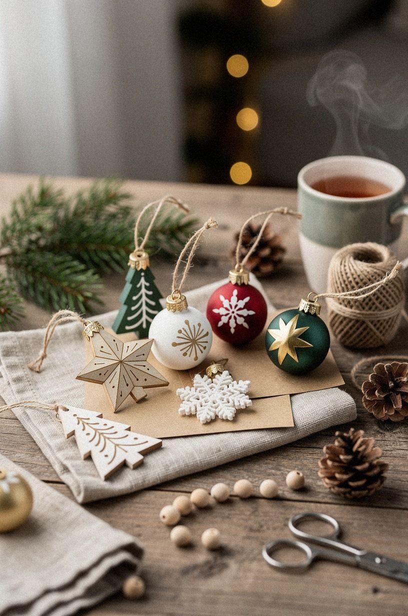 Photograph the finished ornament craft ideas