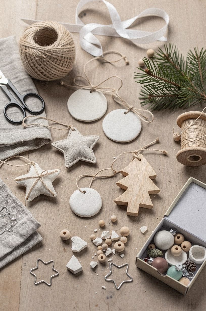 Start with a restrained palette for DIY Christmas ornaments