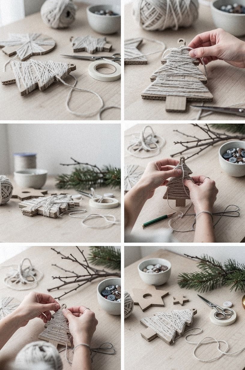 Wrap yarn around a simple form