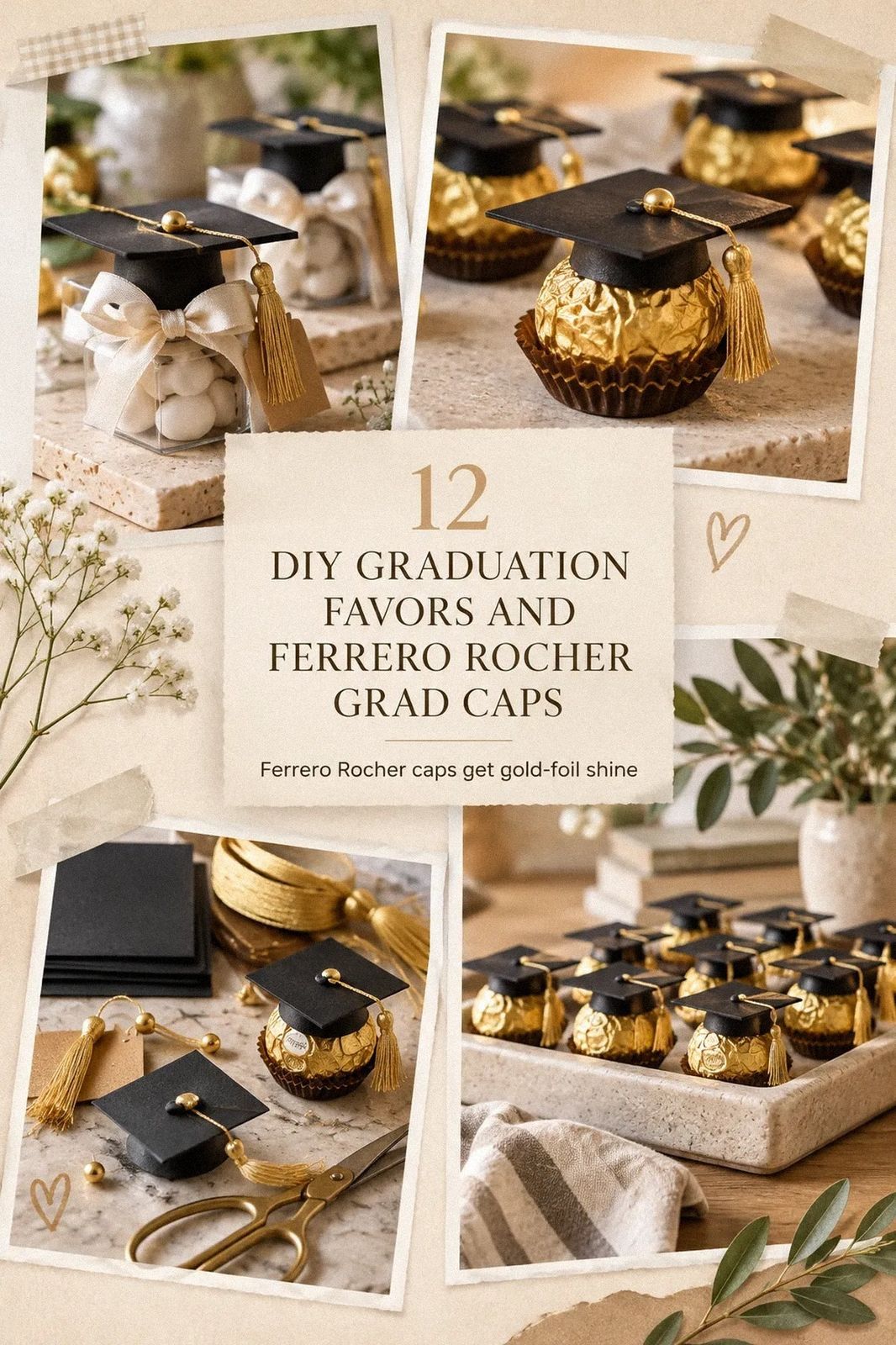 12 DIY Graduation Favors and Ferrero Rocher Grad Caps That Steal the Show