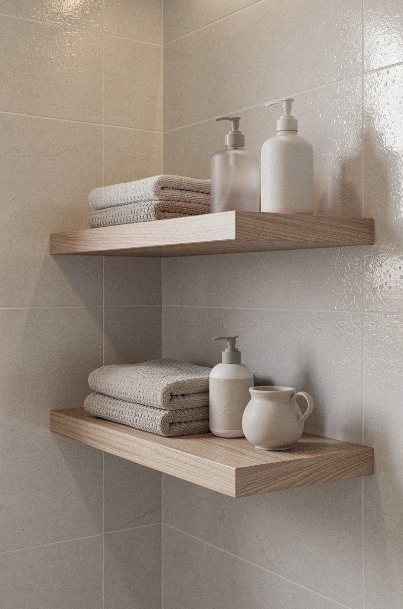 Use the Two-Wood Rule for a warm shower organizer