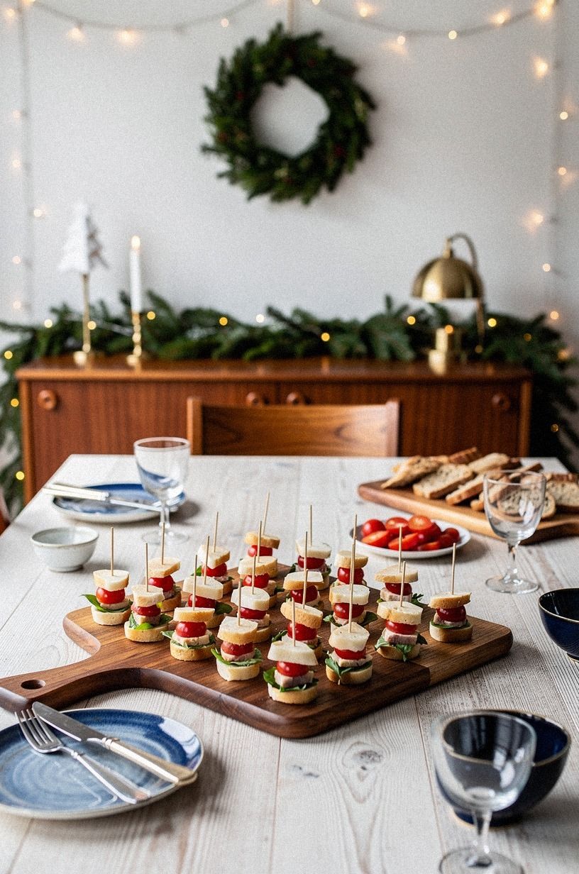 Arrange One-Handed Antipasto Skewers