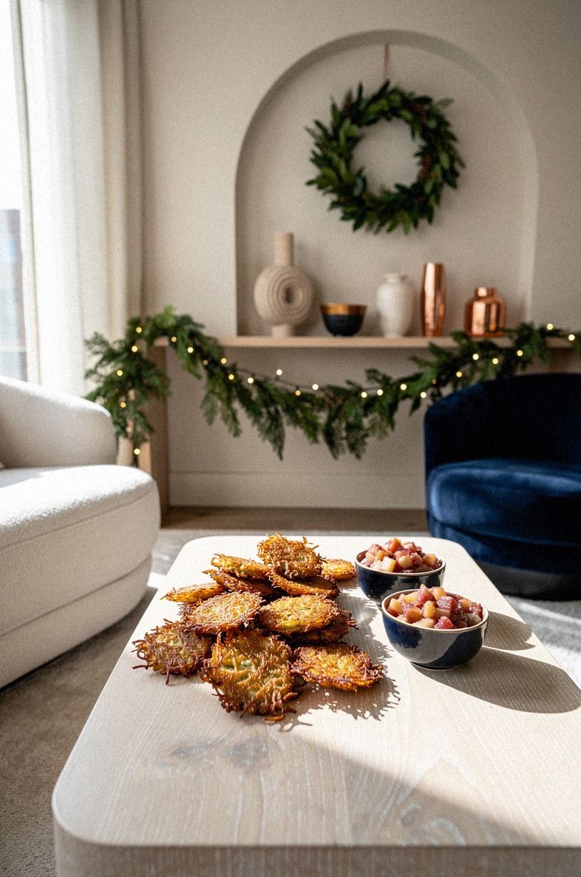 Crisp Mini Latkes With Apple Relish