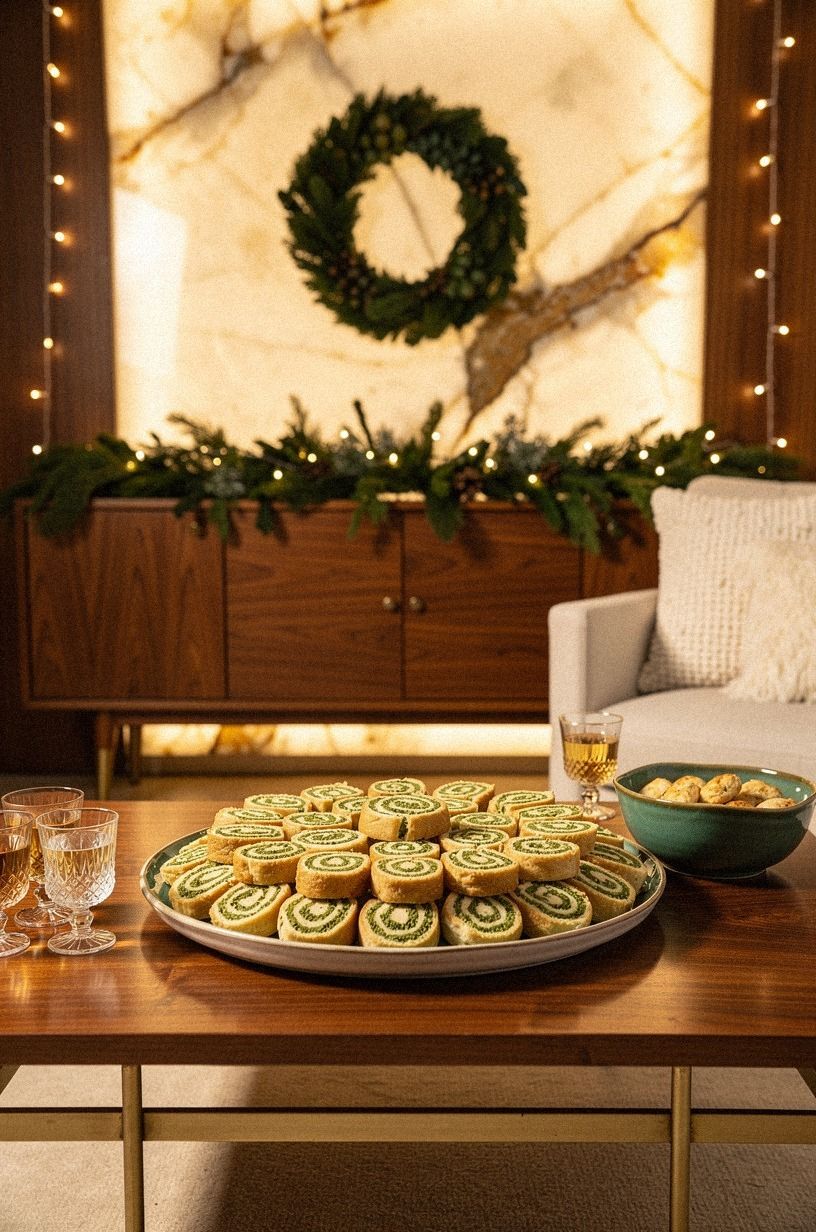 Roll the Pesto Pinwheel Spiral