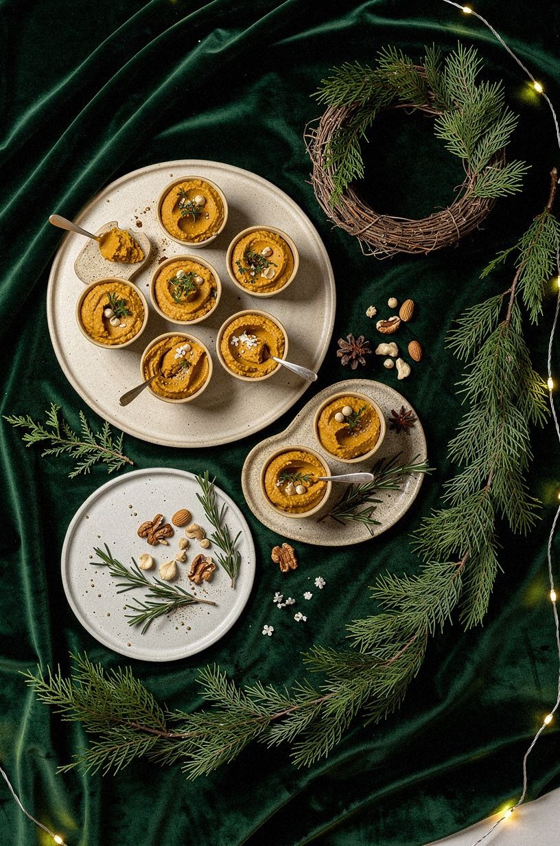 Spoon Sweet Potato Hummus Into Cups