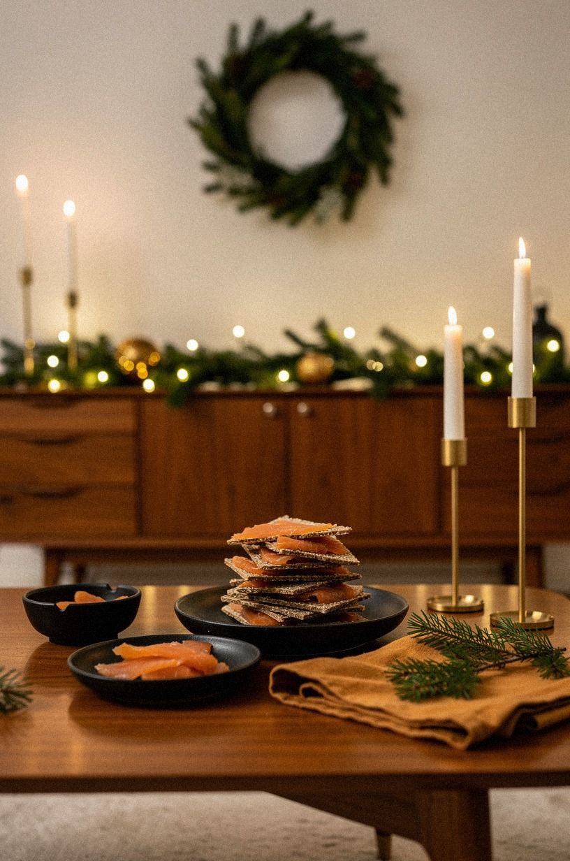 Stack Smoked Salmon Rye Crisps