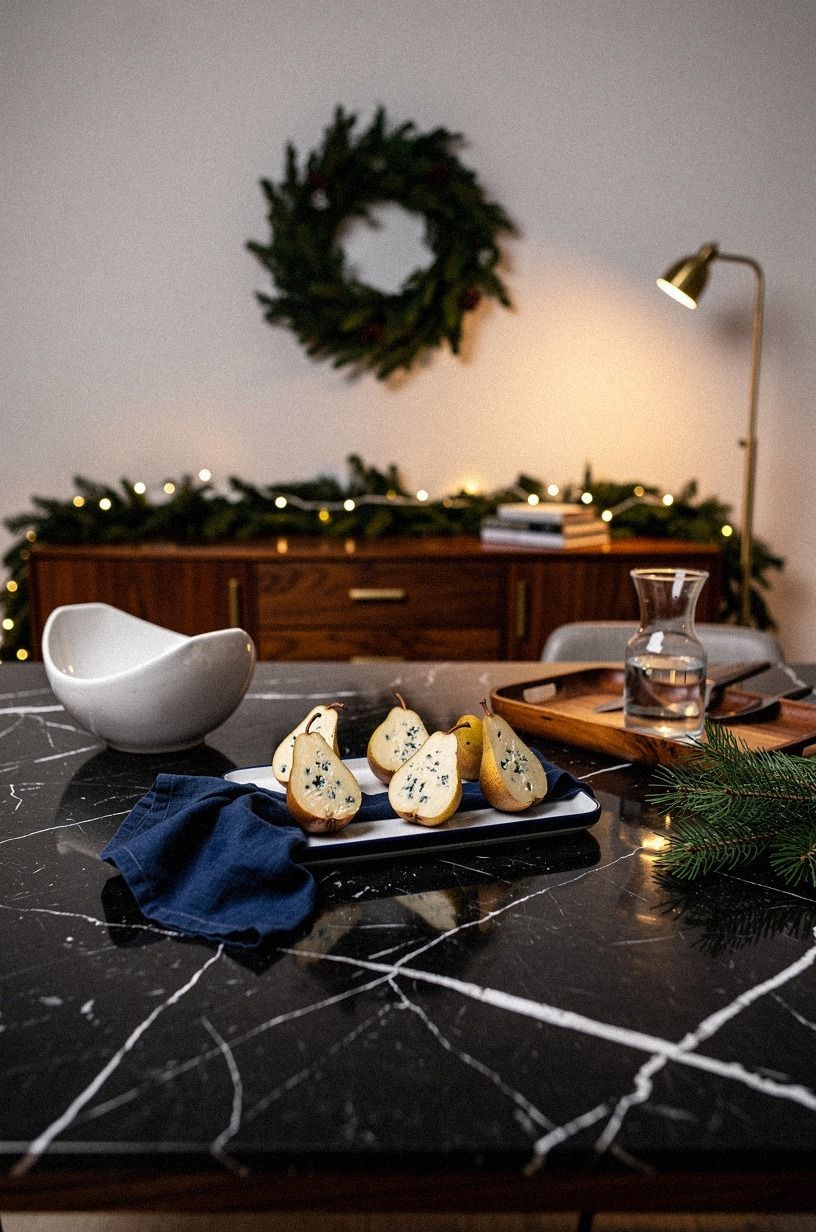 Stilton Blue Cheese Pear Boats