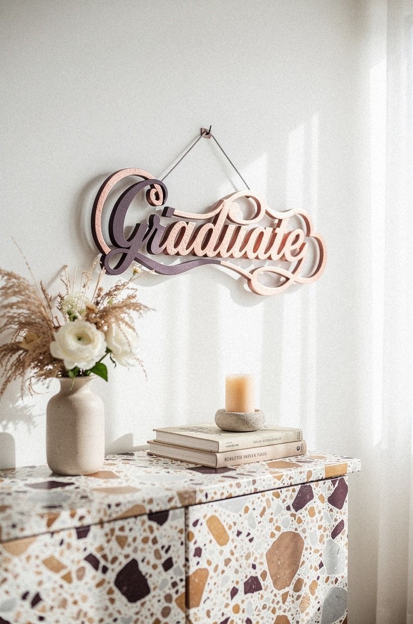 Hang the Graduate’s Name in Layered Letters