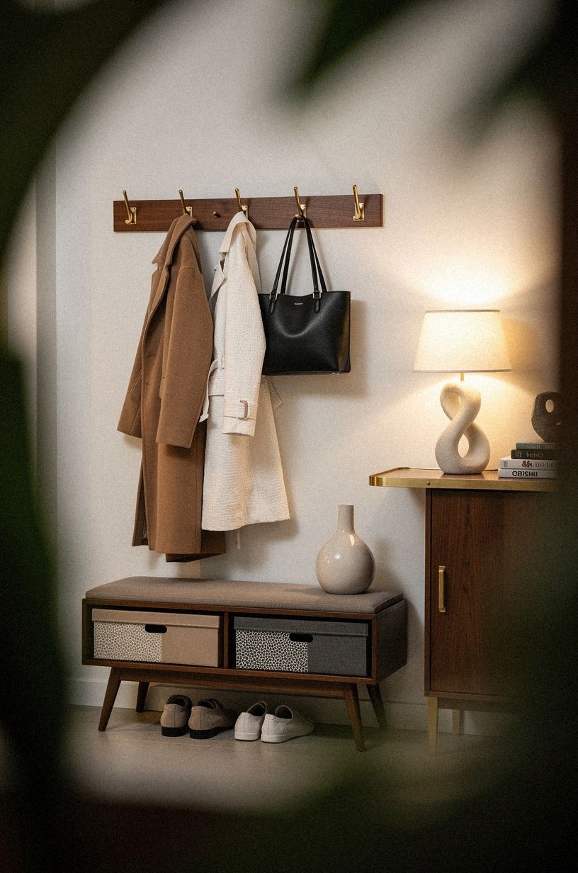Style a Soft Landing for Coats and Bags