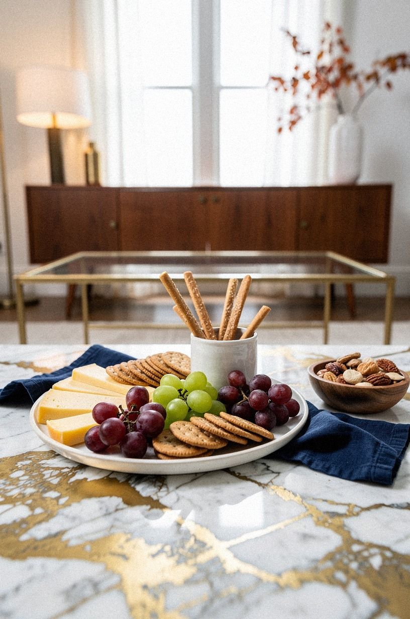 Paint the Backdrop Before Styling Fall Appetizers