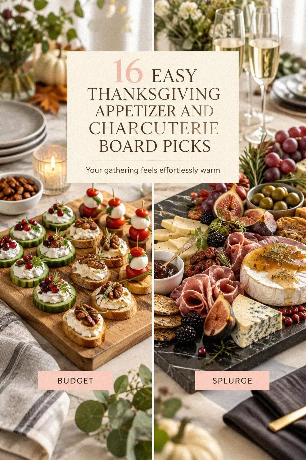 16 Easy Thanksgiving Appetizer and Charcuterie Board Ideas That Make Hosting Easy