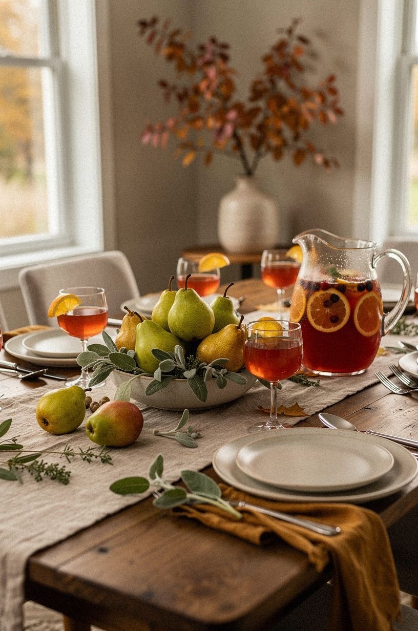 Frame the Pear and Sage Centerpiece