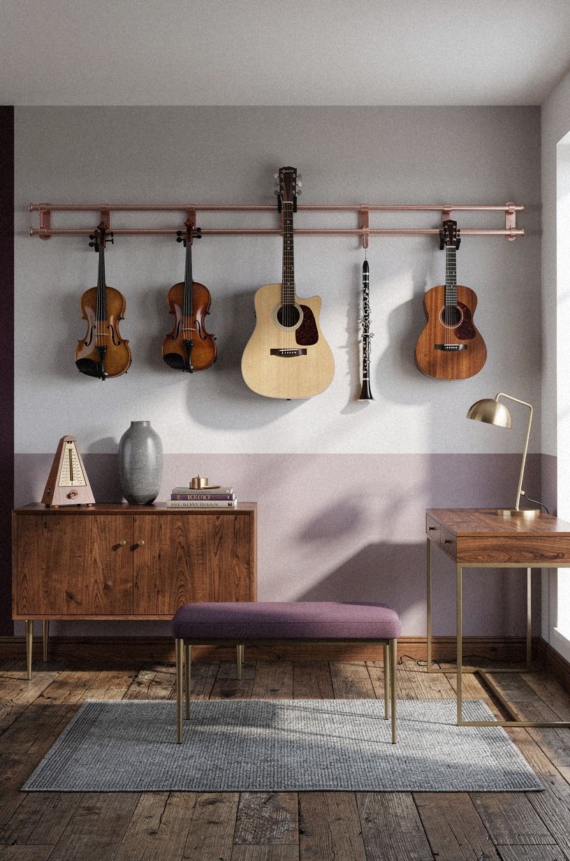 Frame instruments with the Gallery Rail Effect