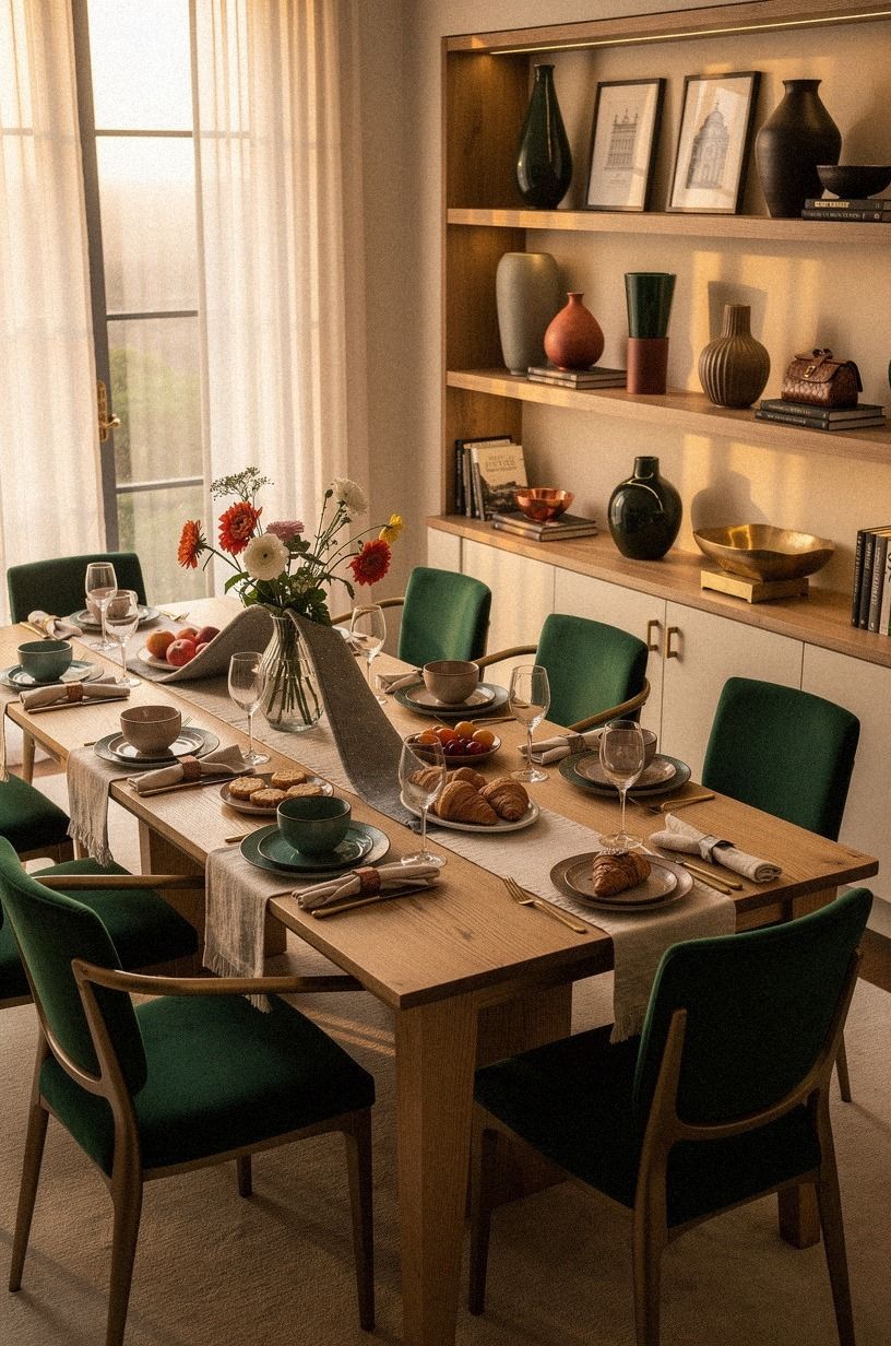 Anchor the Table With One Long Shape