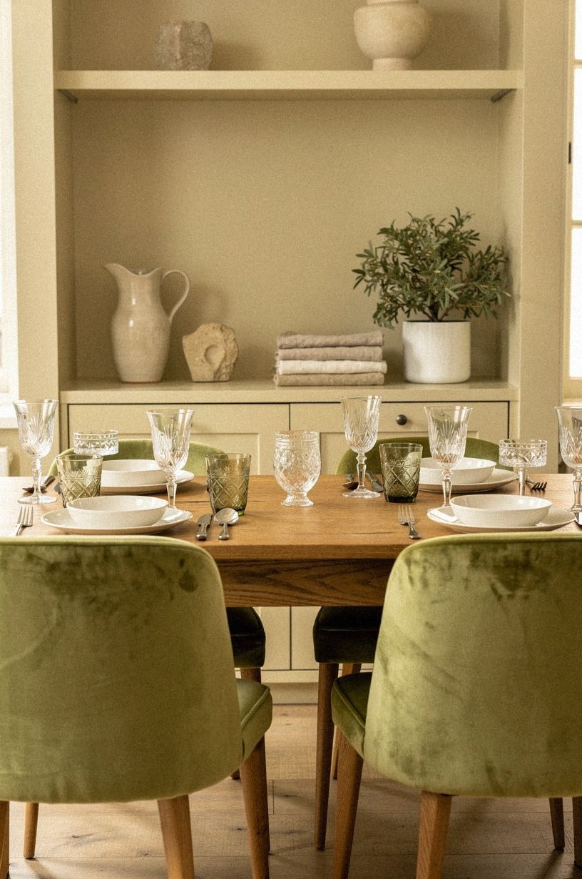 Vintage Glass Meets Simple Whiteware