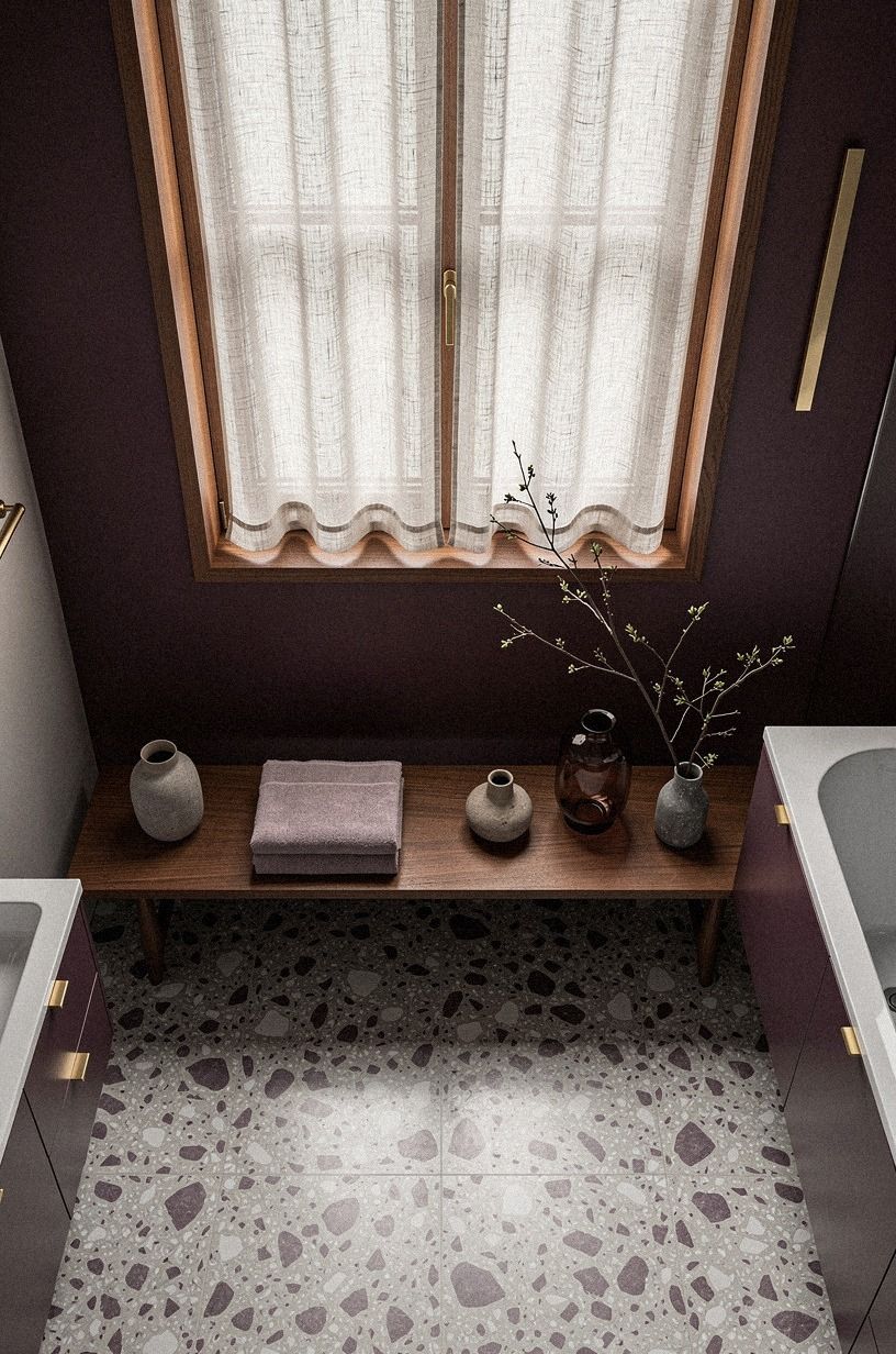 Frame the window with linen and wood