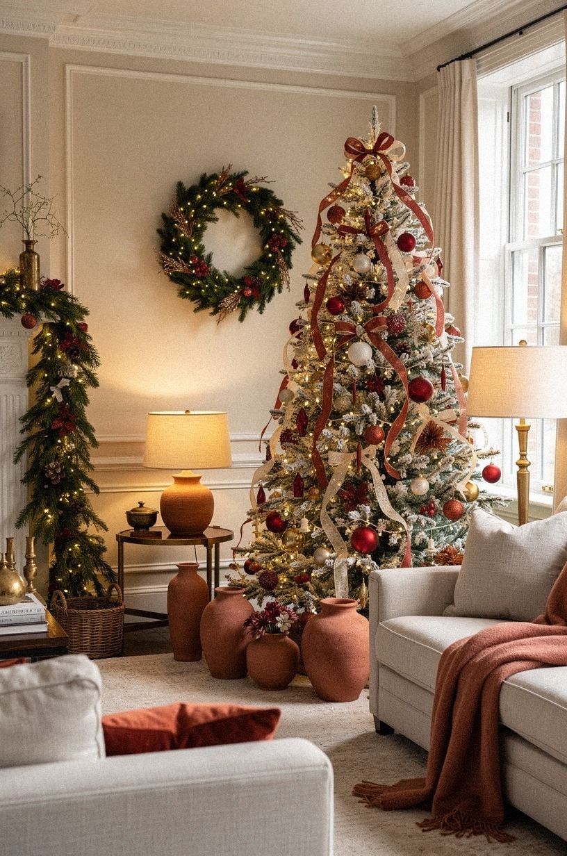 Swap Bright Red for Cranberry and Terracotta