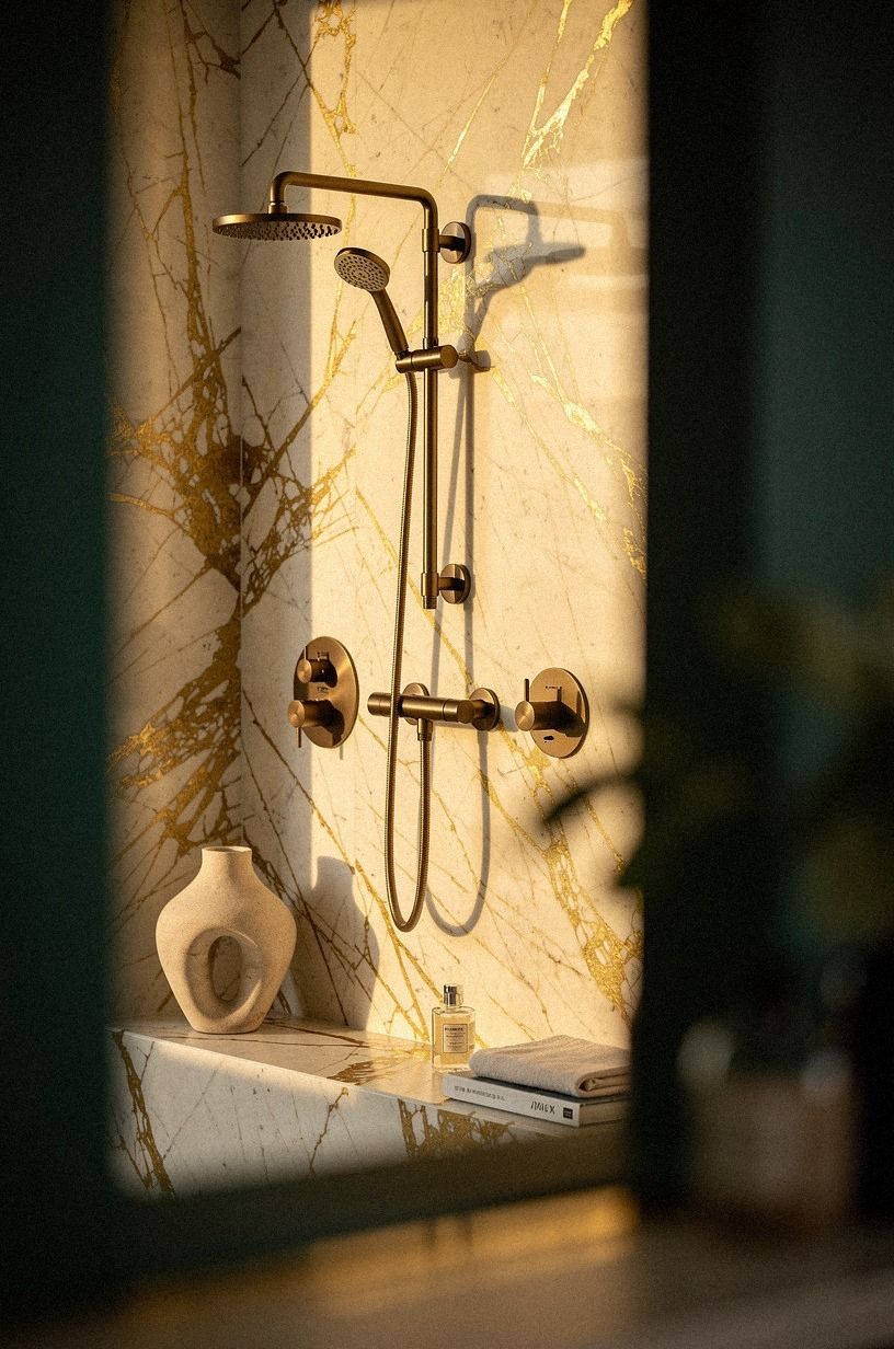Add a Hand Shower Without Crowding the Wall