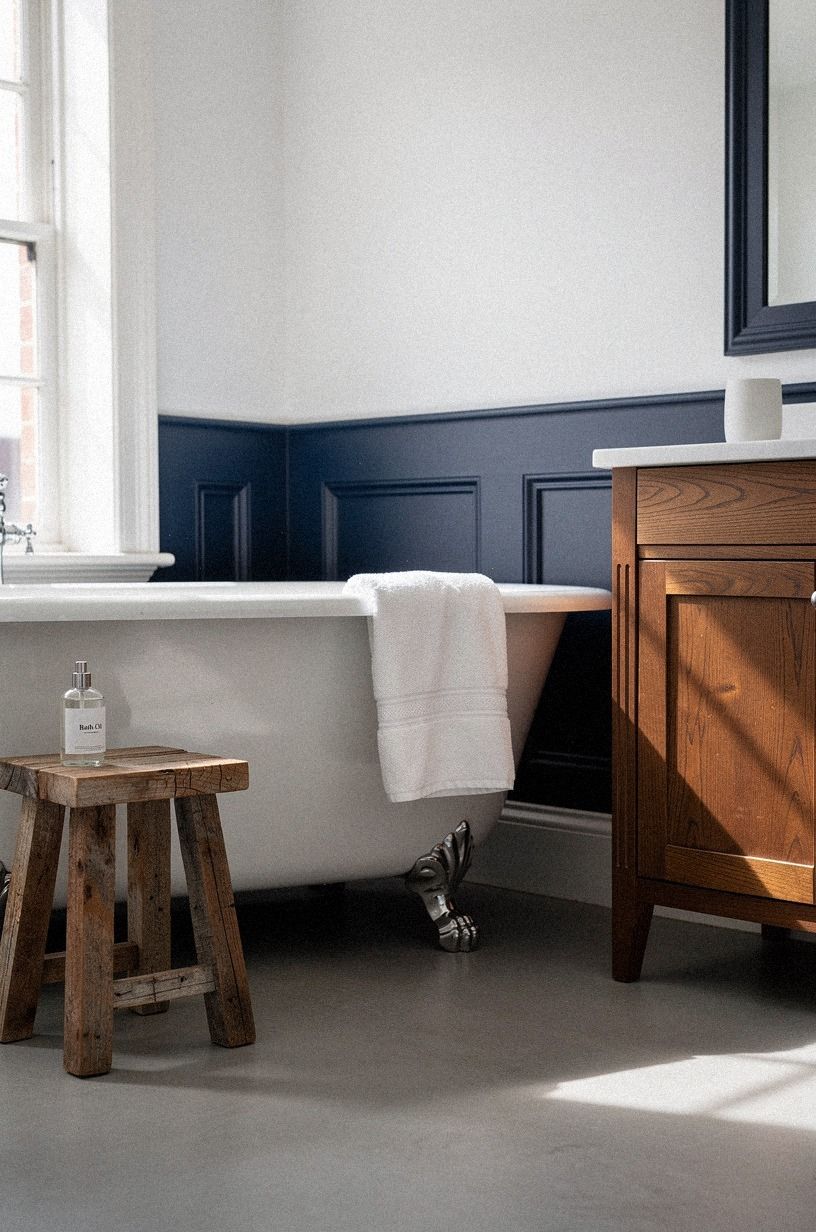 The Freestanding Tub Sets the Visual Hierarchy