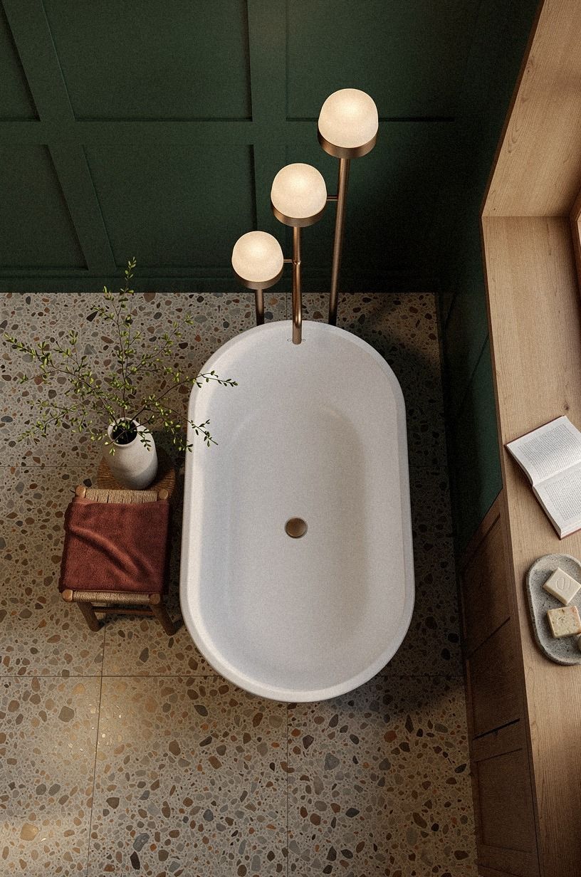 The Three-Height Light Stack Around the Tub