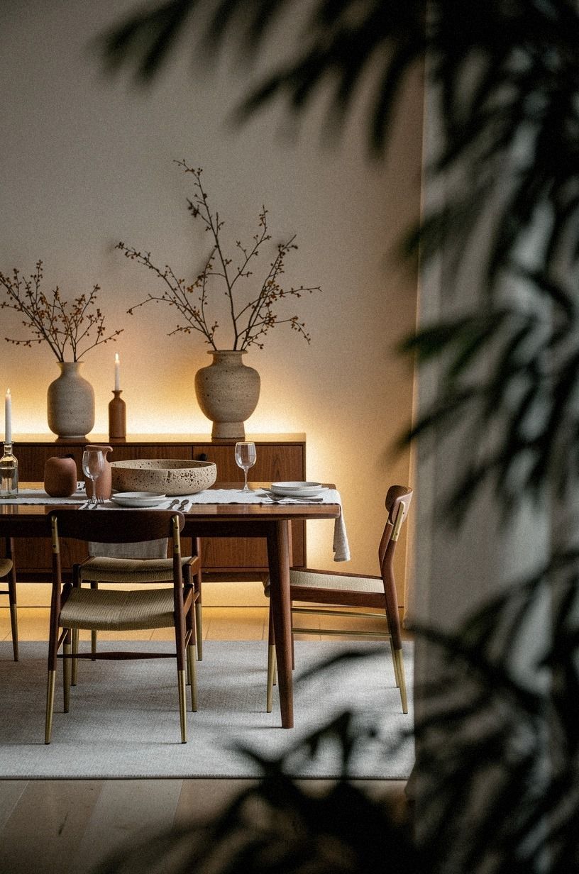 Frame the meal with a Three-Source Glow