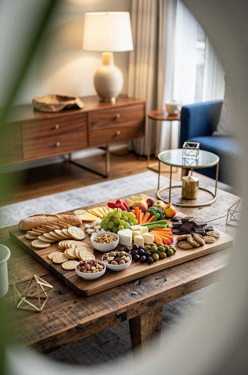 Layer The Three-Zone Board for Game Night Snacks
