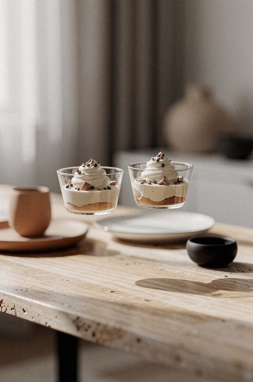 Float Mini Dessert Cups Above the Main Table