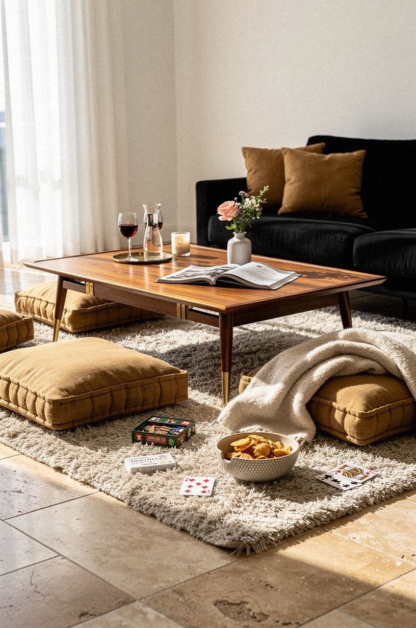 Swap Formal Seating for Floor Lounging