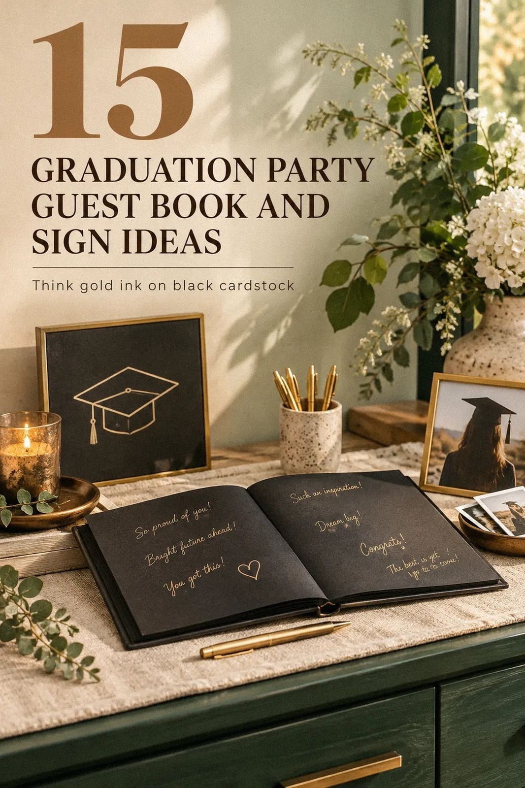 Effortless Graduation Party Guest Book and Sign In Ideas for Busy Hosts