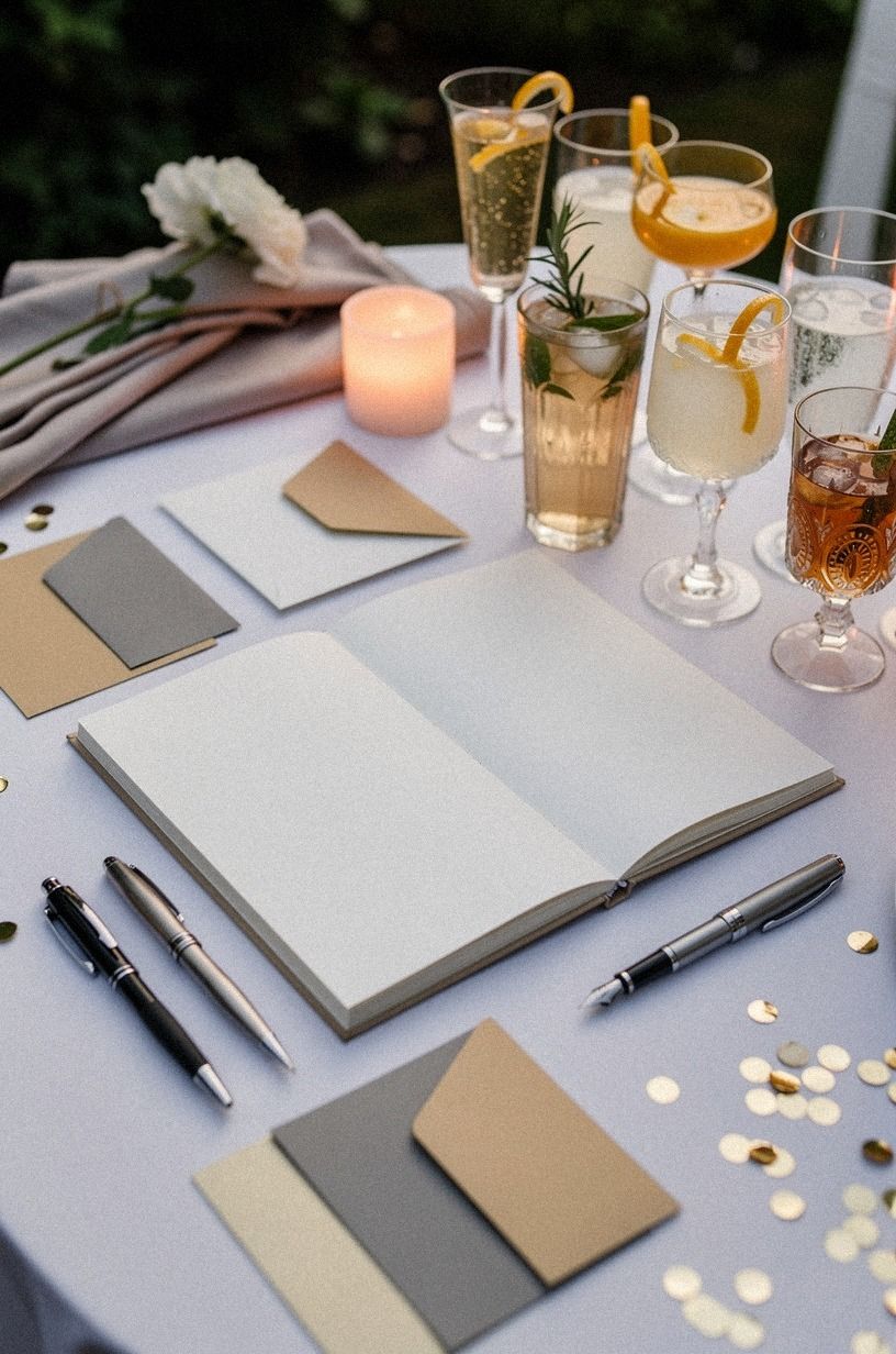 Budget or Splurge? Set Up a Sign-In Bar