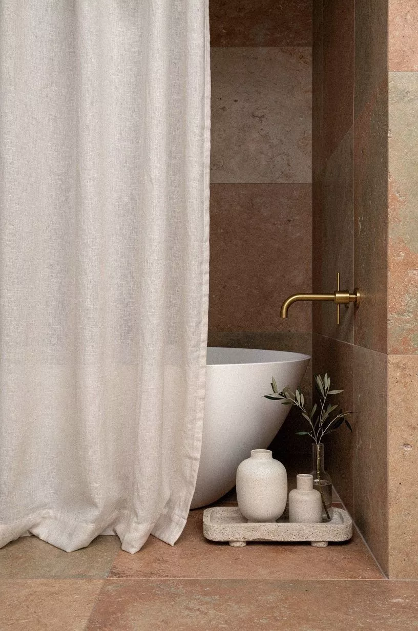 Hang a Linen Curtain for the Soft Alcove Rule
