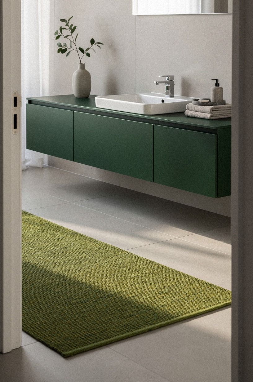 Float the vanity for the Open-Floor Effect