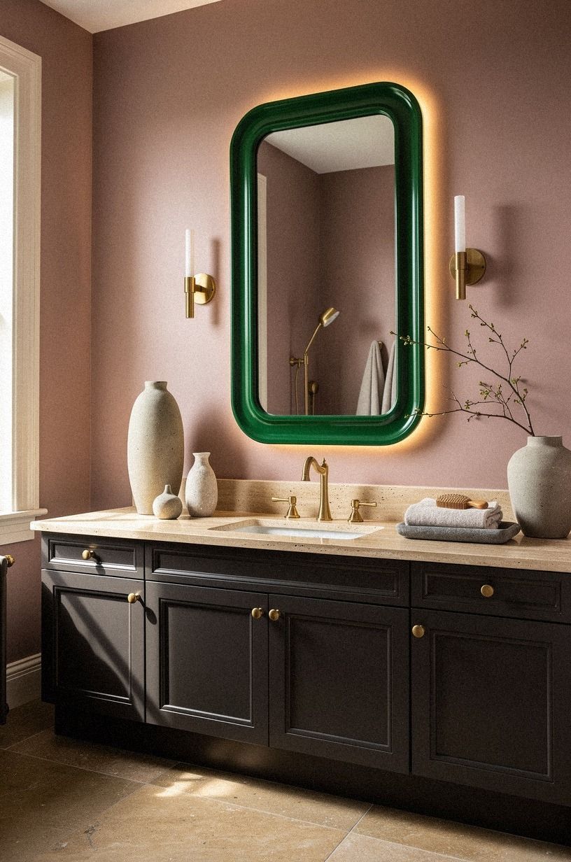 Swap a plain mirror for the Green Halo Frame