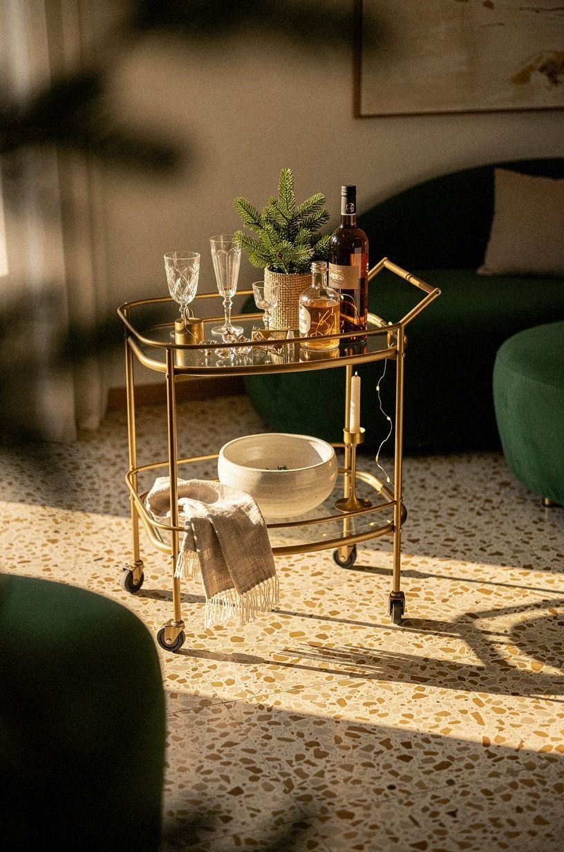 Build a Budget Holiday Bar Cart That Holds Its Ground