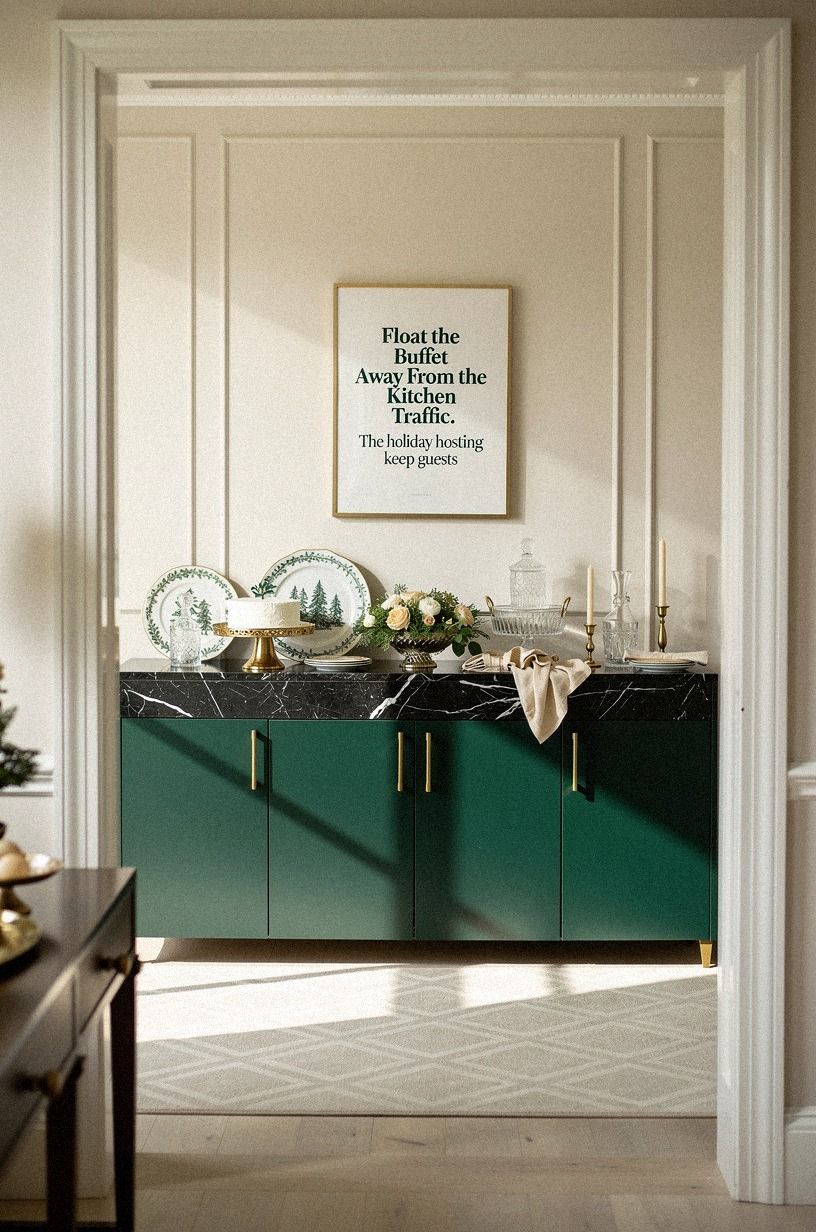 Float the Buffet Away From the Kitchen Traffic
