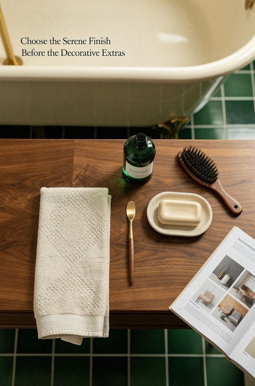 Choose the Serene Finish Before the Decorative Extras