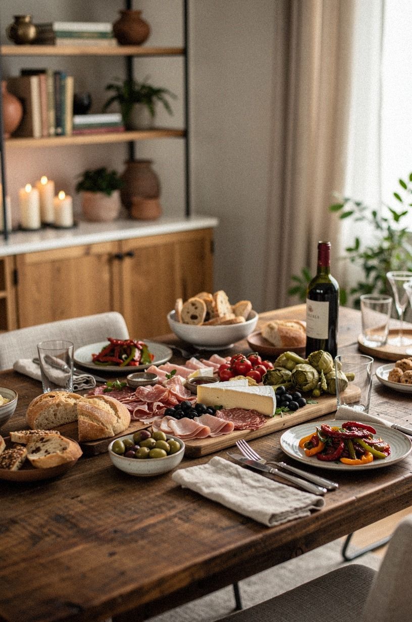 How Do You Build the Five-Bite Compass for an Italian Charcuterie Board?