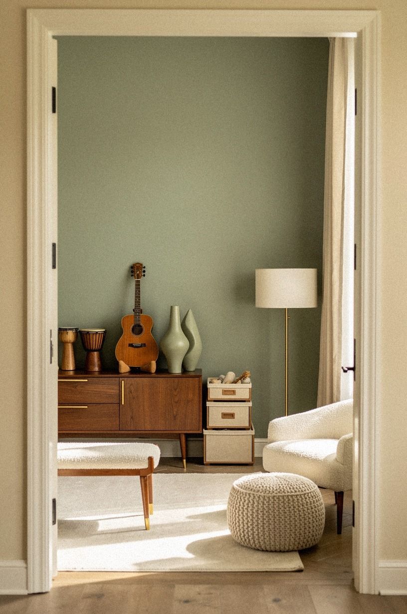Paint a creative panel in Sherwin-Williams Open Air
