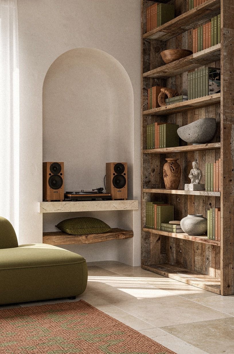 Cozy Library Music Room Layouts for Book & Vinyl Lovers, Without Clutter