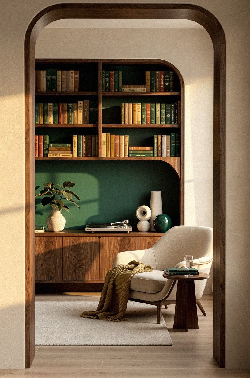 Paint the Shelves, Then Let the Covers Supply the Color