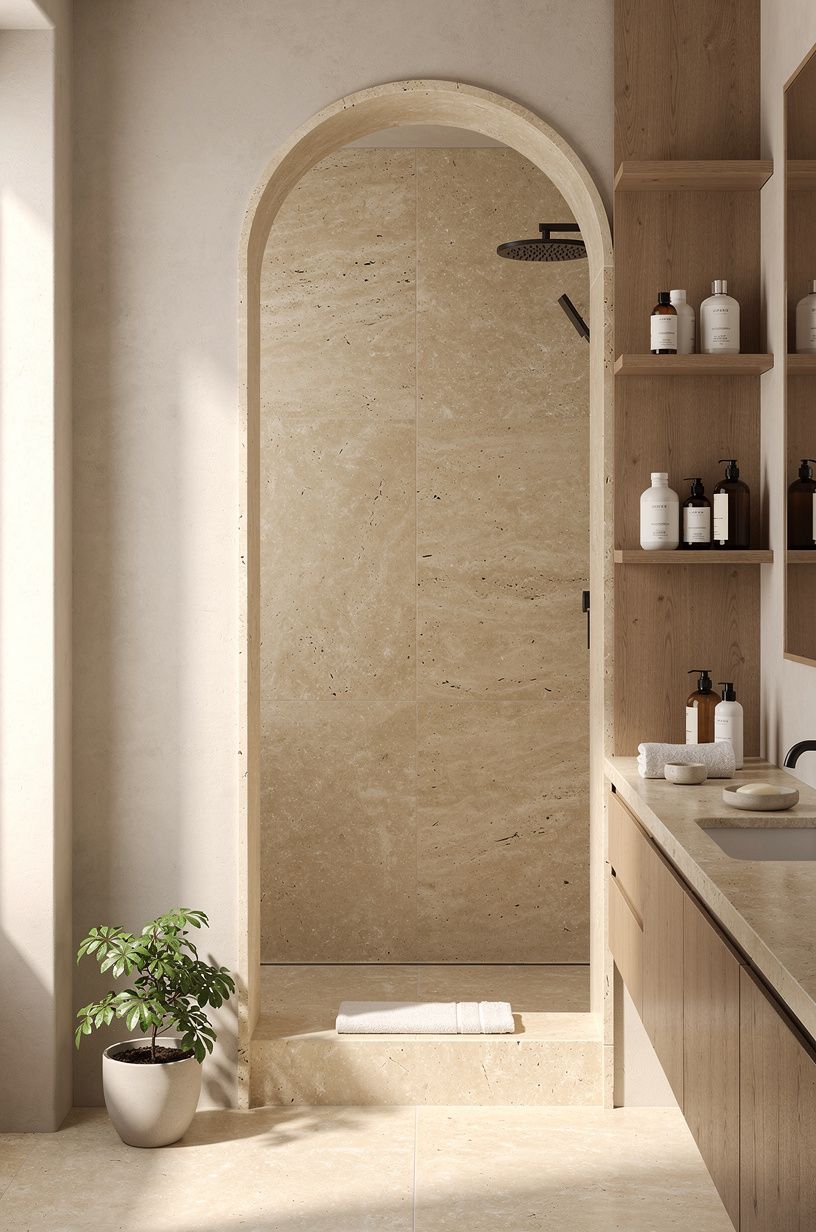 Frame the Mirror With a Soft Arch