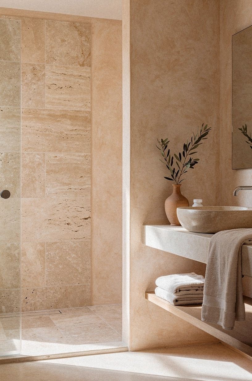 Warm Plaster Instead of More Tile