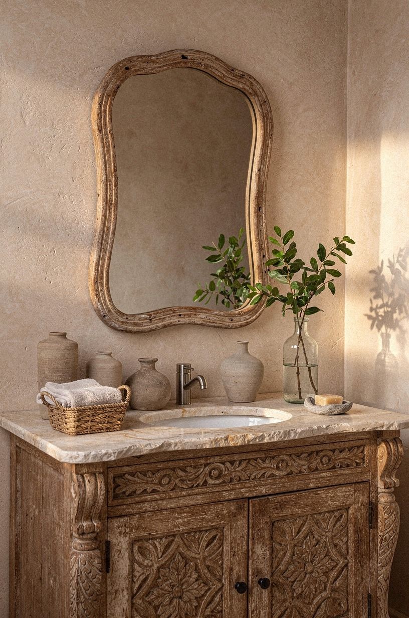 Carved Vanity or Glossy Console?