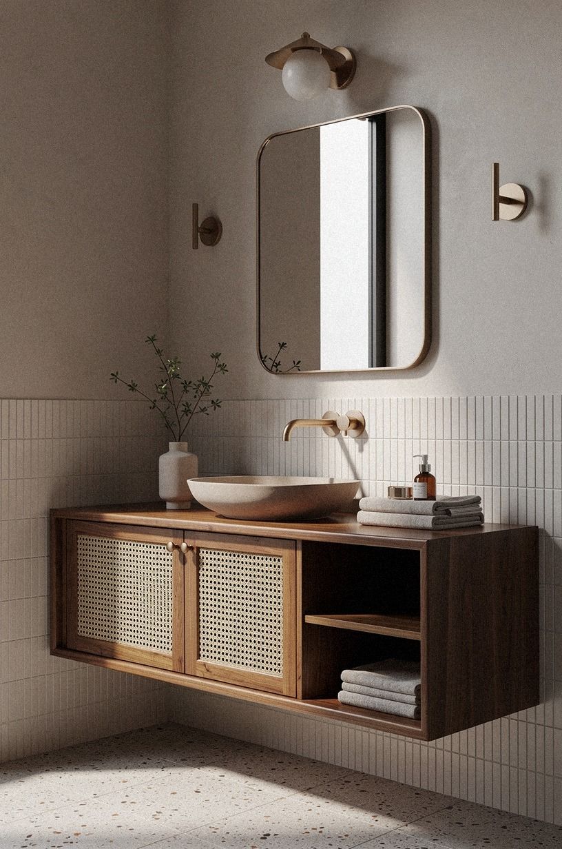 Carve Out Storage With a Cane Front
