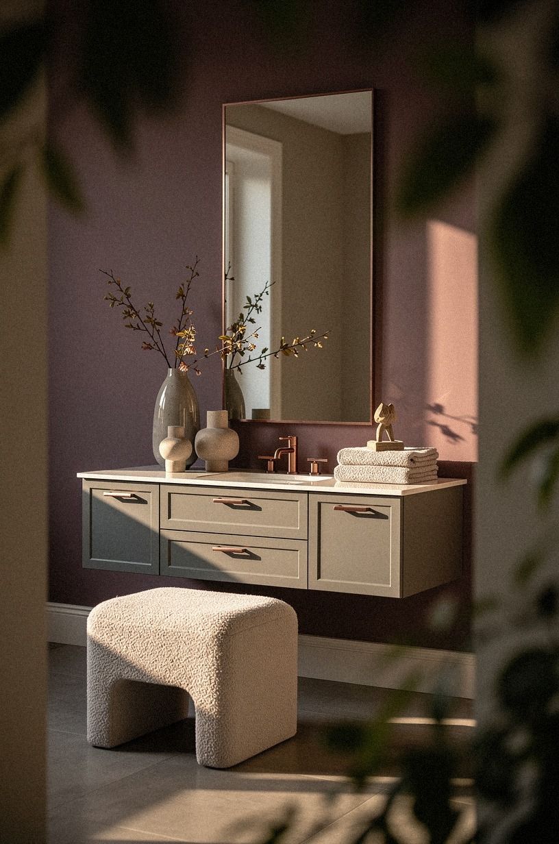 Float the Vanity to Make the Floor Feel Larger
