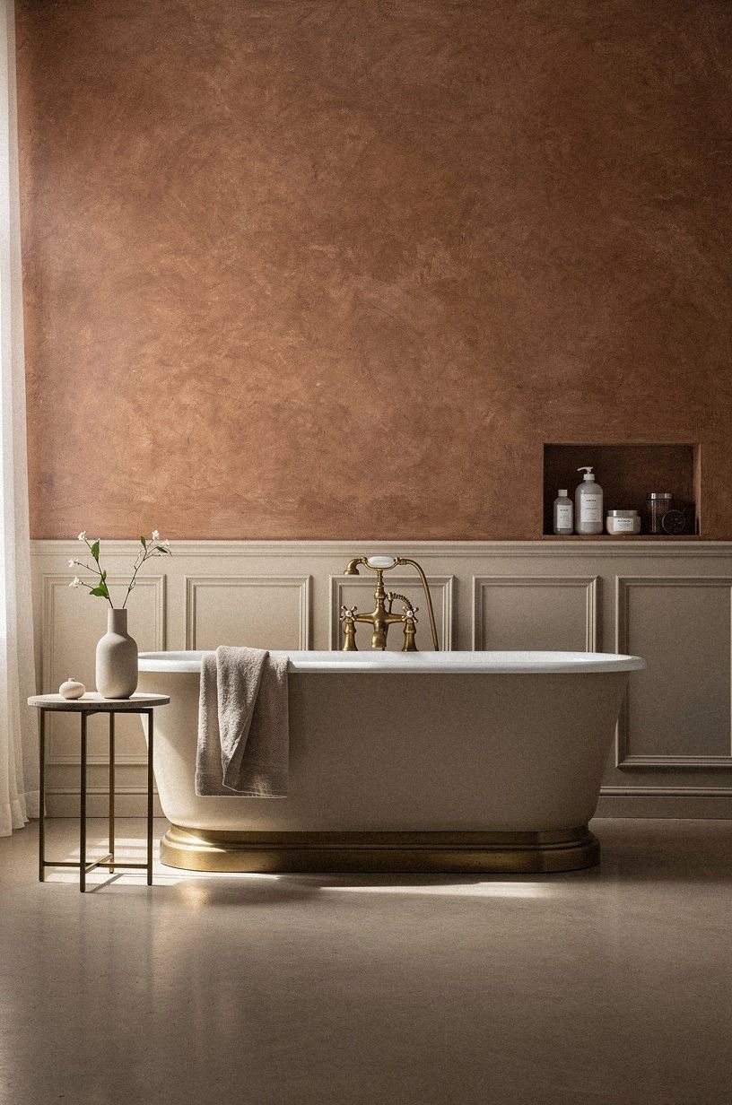 Anchor the Tub With a Wainscoting Band