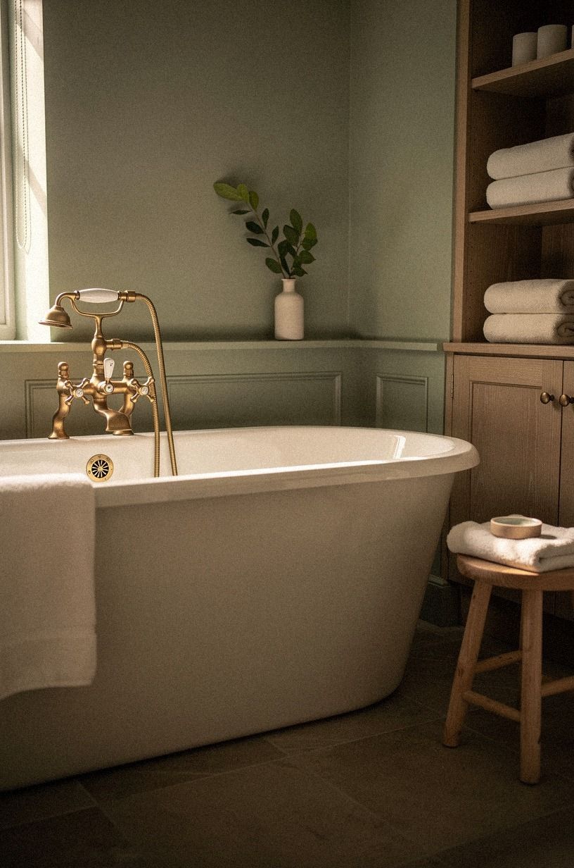 Where Should the Faucet Land on a Modern Freestanding Tub?