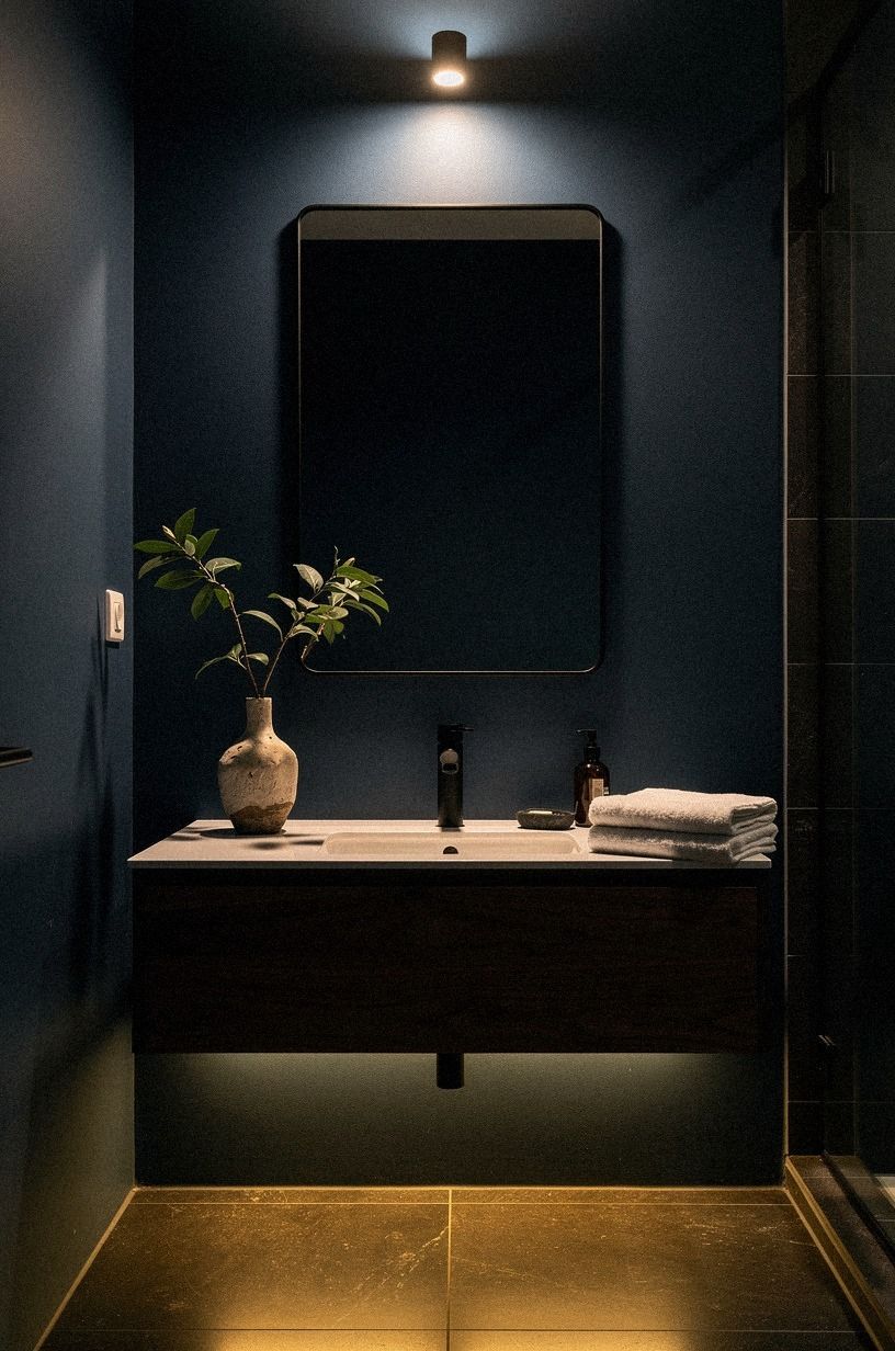 Frame the Mirror With Soft Contrast