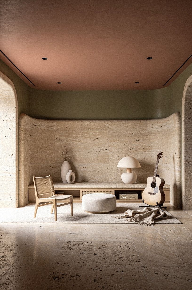 Paint the Ceiling for a Gentle Practice Room Aesthetic