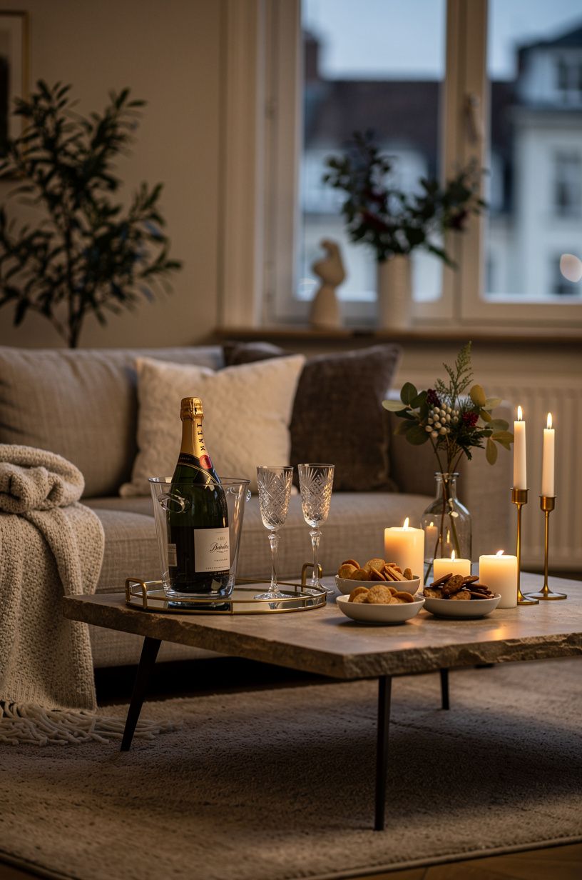 Clear the room for New Year's Eve at home